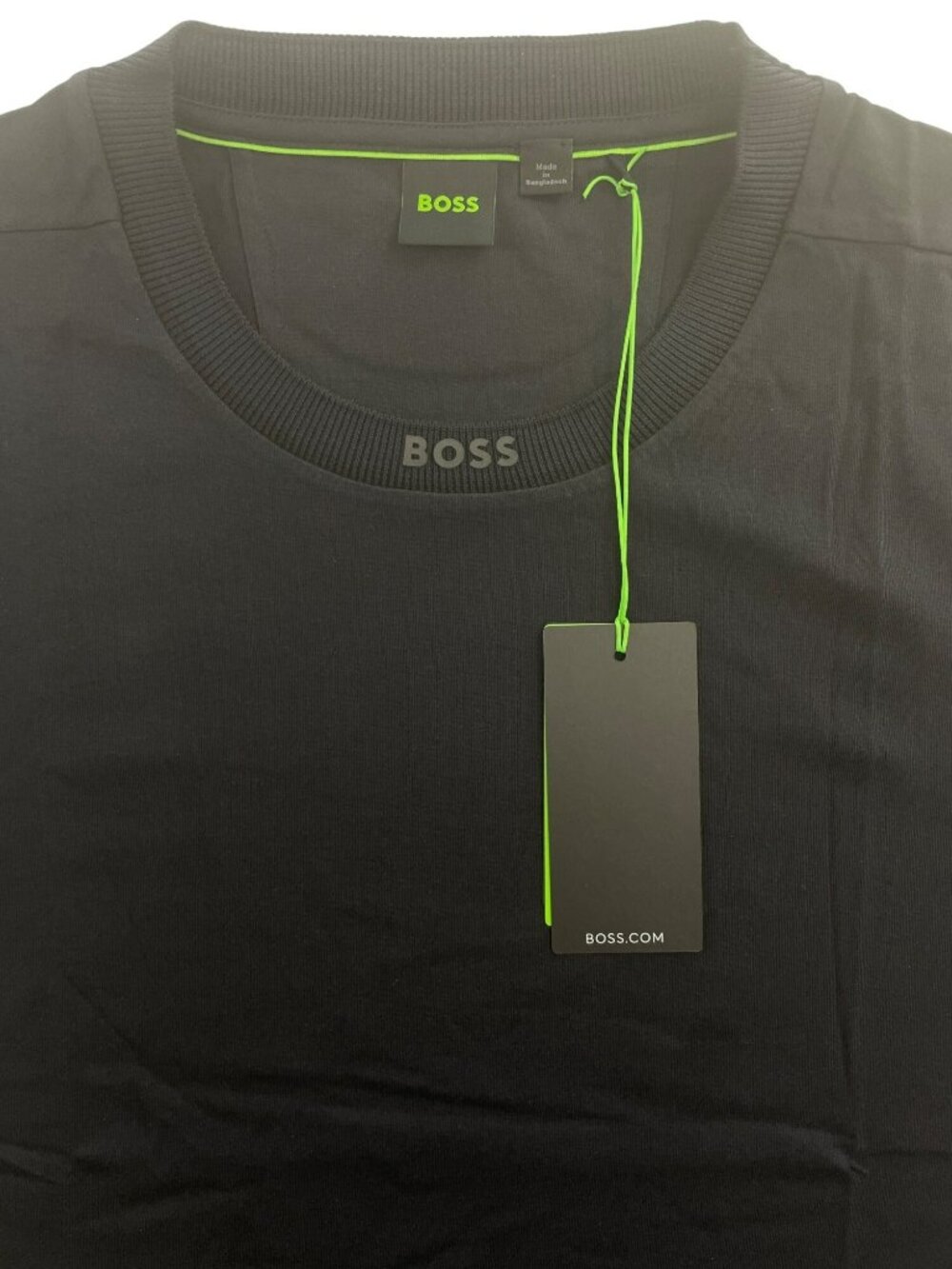 Hugo Boss Tee 5 Shirt Black Cotton Blend Casual Crewneck Tee Men's Size 2XL NEW - Picture 2 of 5